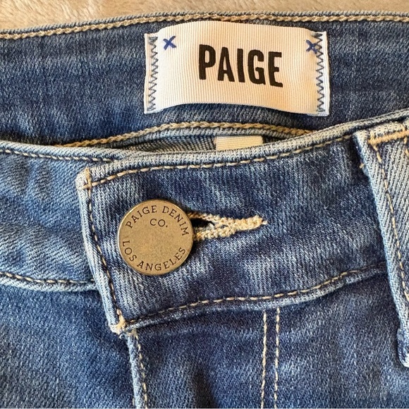 PAIGE Hoxton Slim Skinny Classic Fringe Denim Jeans Wmn’s Sz 27 - Picture 3 of 11
